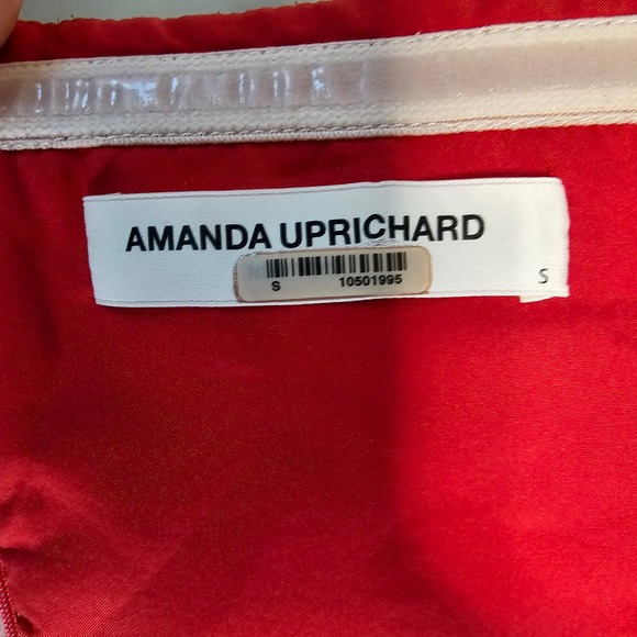 Amanda Uprichard Estrada Halterneck Floral High-Low Ruffle Maxi Dress. - Picture 5 of 8